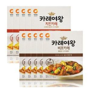 청정원 카레여왕 비프 160g (즉석) 10개