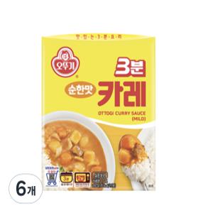 오뚜기 3분카레 순한맛200g x 6개 /