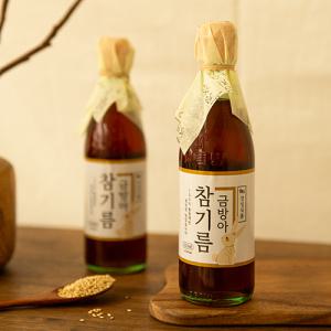 [롯데백화점]넉넉 금방아 고소한 저온압착 참기름 350ml 2병