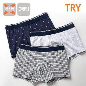 [365buy]TRY 면스판 모모 주니어 남성드로즈 사각 속옷 3매입