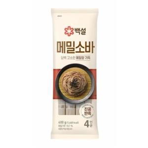 CJ 백설 메밀소바 400g 브런치 밀면 야끼소바 메밀소바 탱글면발