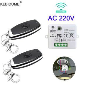 RF 433MHz 무선 리모컨 스위치 RF 릴레이 리시버 모듈 스위치 LED 조명 램프 팬 DIY AC 110V 220V 1CH