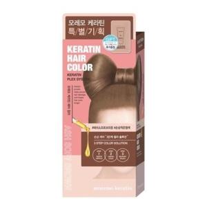 케라틴 헤어 컬러 염색제 애쉬 소프트 브라운 (1제 60g / 2제 30gx2)