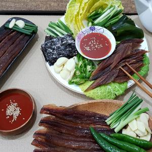 해탕 꽁치 과메기 야채세트 20마리 40쪽