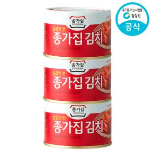 종가집 깔끔한맛 김치 160g 3캔