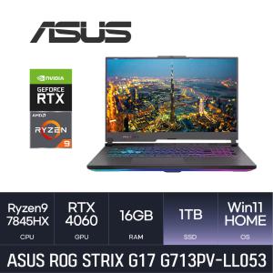 HMC ASUS ROG STRIX G17 G713PV-LL053 ( Win11 / NVME 1TB ) 사은품+ 마우스/파우치