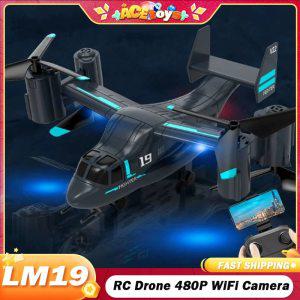 LM19 RC 드론 480P 와이파이 카메라 헬리콥터 쿼드콥터 FPV 비접이식 항공 전문 레이싱 리모컨, 소년 크리