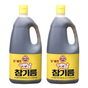 오뚜기 오쉐프 옛날 참기름 1.8L x 2개