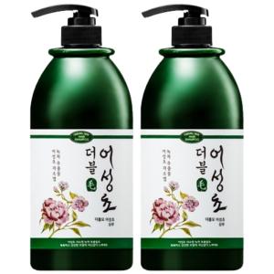 더블모 어성초 샴푸 약산성 두피 각질 케어 비듬 샴푸 1000ml 2개