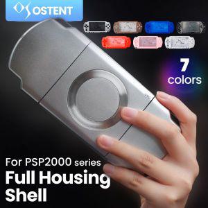 OSTENT 풀 하우징 쉘 페이스 플레이트 케이스 커버 부품 소니 PSP 2000 게임 콘솔 세트용 버튼 키트 교체