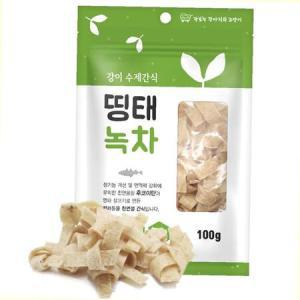 강이수제간식 띵태녹차 100g 국산 호박 천연껌