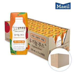 [매일유업][매일유업] 상하목장 유기농 주스 사과오렌지케일 주스 125ml 24팩