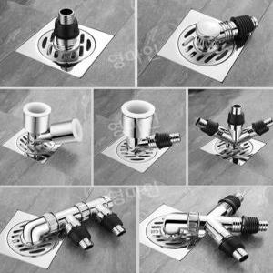세탁기 유가 연결 3구 배수구캡 배수관 배수로 트랩