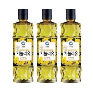 청정원 카놀라유 500ml 3개