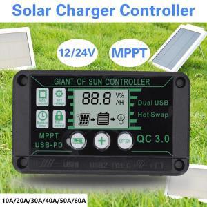 방수 태양광 충전 컨트롤러, MPPT 12V, 24V 충전 컨트롤러, 듀얼 USB 자동 태양 전지 패널 충전기 레귤레이