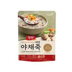 양반죽 파우치 420g 버섯야채죽 (5봉) 무료