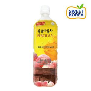 스위트코리아 복숭아홍차 1000ml (피치티) 액상음료 과일음료