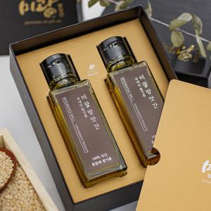 [롯데백화점]감동 저온압착 참+들 혼합 세트(100ml x 2병)