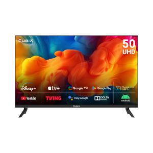 큐빅스 50인치 스마트 TV UHD 4K LED 127cm 구글 안드로이드 에너지1등급 5년AS보증 GTCBX50UHD-A1