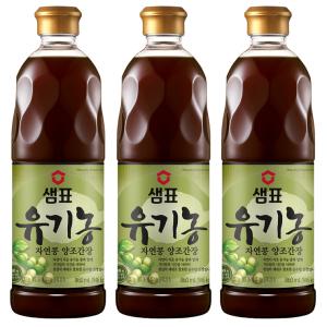 (코스트코 직배송) 샘표 유기농 자연콩간장 860ml x 3Sempio Organic Soy Sauce 860ml x 3