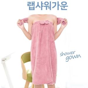 샤워가운 흡수력이 좋은 파인애플 극세사원단 포근한 (WE52620)