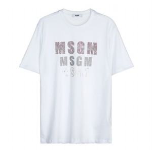 [엠에스지엠][라벨루쏘] [MSGM 키즈] 로고 티셔츠 MS026900 001 (12-14)