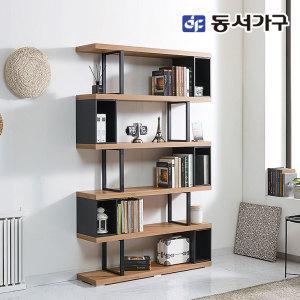 동서가구 네오 올린 고급형 디자인 1200 5단 철재 오픈 책장 NEO634