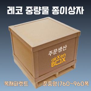 중량물 수출용박스[나무파레트+종이상자] 수출포장 공장직판 주문제작 삼중골판지