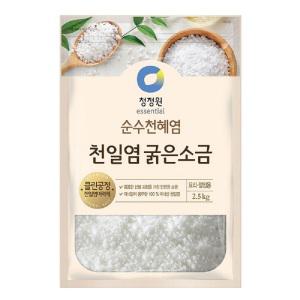 청정원 천일염 굵은소금 2.5kg