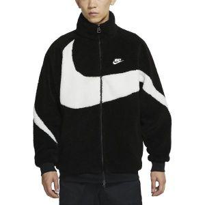 Nike 나이키 BQ6546-011 남성용 풀 지퍼 집업 리버서블 보아 재킷 자켓 플리스 양모 양털 빅 스우시 스트리