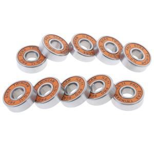 10 pcs ILQ-11 스케이트 스쿠터 아니 소음 오일 윤활 부드러운 베어링 longboard 속도 인라인 휠