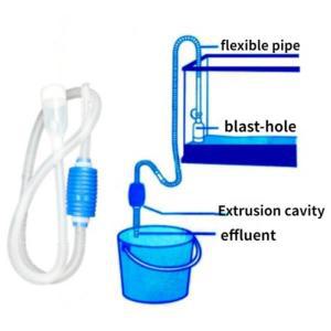 수족관 사이펀 물고기 청소기 펌프 탱크 진공 반자동 교환 체인저, 자갈 워터 액세서리