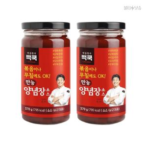 백종원 만능 양념장 제육볶음 소스 매콤한맛 370g 2개