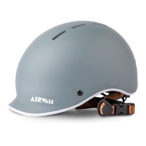 Airwalk 스포츠 헬멧 어반 라이더 (그레이) 라이딩 사이즈조절 다이얼식 통풍 자전거 인라인 킥보드 스케이