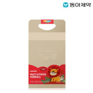 동아제약 미니막스 정글 멀티비타민 미네랄 딸기맛 120g, 30정