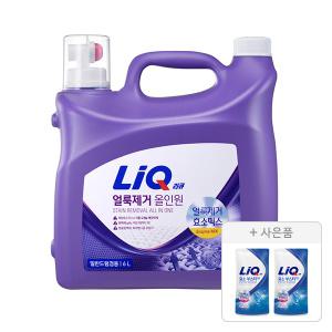 리큐 얼룩제거 올인원 6L 겸용, 1개 + 증정 (효소부스터 겸용 리필, 300ML, 2개)