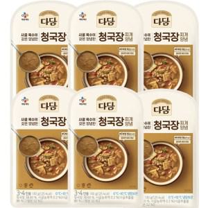 CJ 다담 청국장 찌개양념 130g X 6개