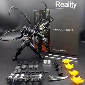 Venom Revoltech 어메이징 야마구치 피규어 베놈 에이전트 애니메이션 모델 컬렉션 유진 톰슨 선물 신제품