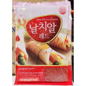 날치알(재호 냉동 레드 500g) X20초밥 요리용 조리용 간편 즉석 안주 탕치알 찌개