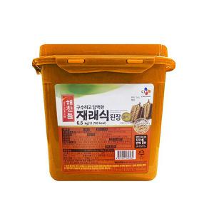 CJ 해찬들 구수하고 담백한 재래식 된장6.5kg 찌개 양념 업소용 가정용 국 반찬 소스