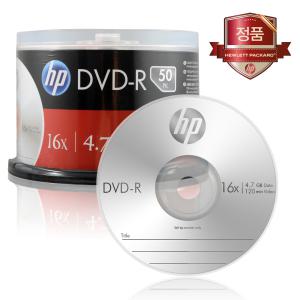 HP DVD-R 4.7G 16x 50장케이크/공DVD/공시디/공CD