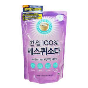 엘지 한입 100% 세스퀴소다 1kg 1개 베이킹소다 보다 강력한 세정력