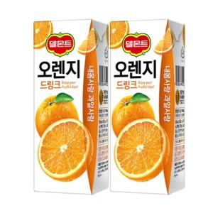 롯데칠성 델몬트드링크팩 오렌지 190ml 48팩