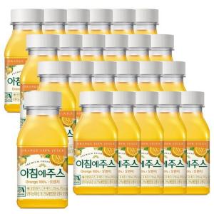 서울우유 아침에주스 오렌지 210ml 24개