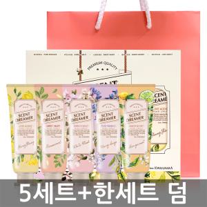 [과일나라]  센트드리머 퍼퓸 핸드크림 80g X 5종류 향 / 답례품  돌잔치 선물 추석선물세트