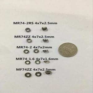 미니 베어링 MR74ZZ MR74-2RS L-740ZZ 674ZZ 4x7x2.5mm MF74ZZ MR74-2 모델 볼 베어링 플랜지 베어링, 오픈