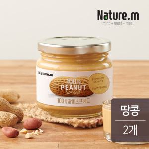 맛있닭 네이처엠 100% 땅콩 스프레드 200g 2개