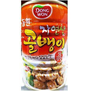 [신세계몰]업소용 식당 식자재 재료 자연산 골뱅이캔 동원 400g (W649F24)