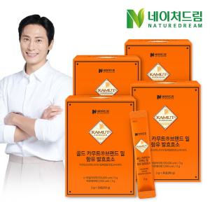 네이처드림 골드 카무트 브랜드밀 함유 발효효소 3g 30포 4박스 / 고역가