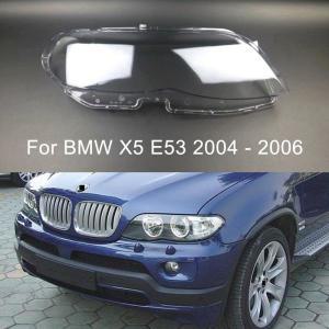 자동차 전면 헤드 라이트 렌즈 유리 BMW X5 E53 20042006 용 자동 쉘 헤드 램프 전등갓 헤드 라이트 램프